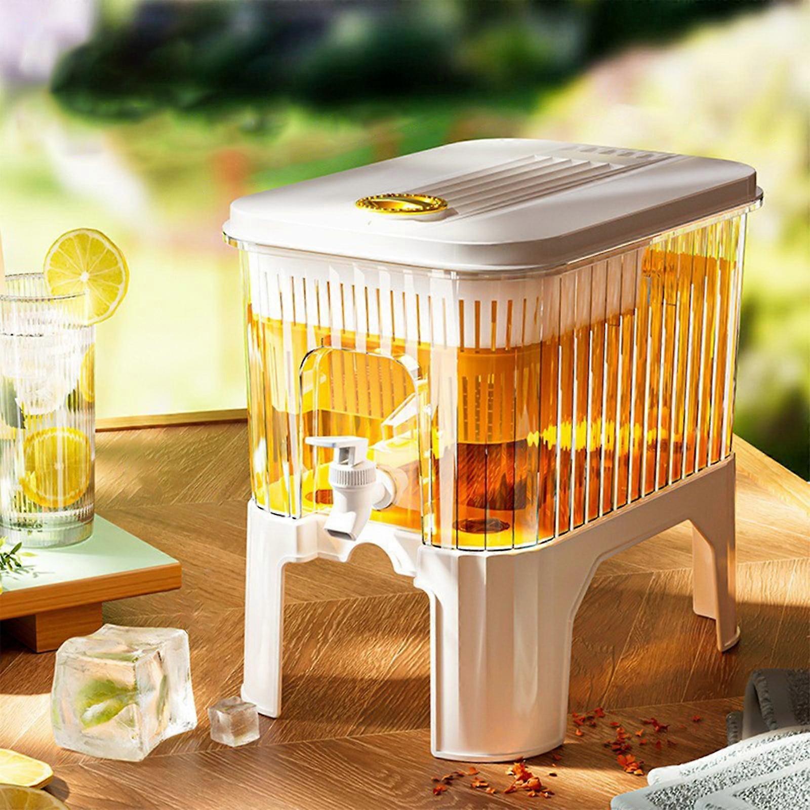 Kayannuo 5L Cold Kettle with Faucet Filter, compatible with fruit dispenser & ice grids, large capacity lemonade bucket for Valentine's Day gifts