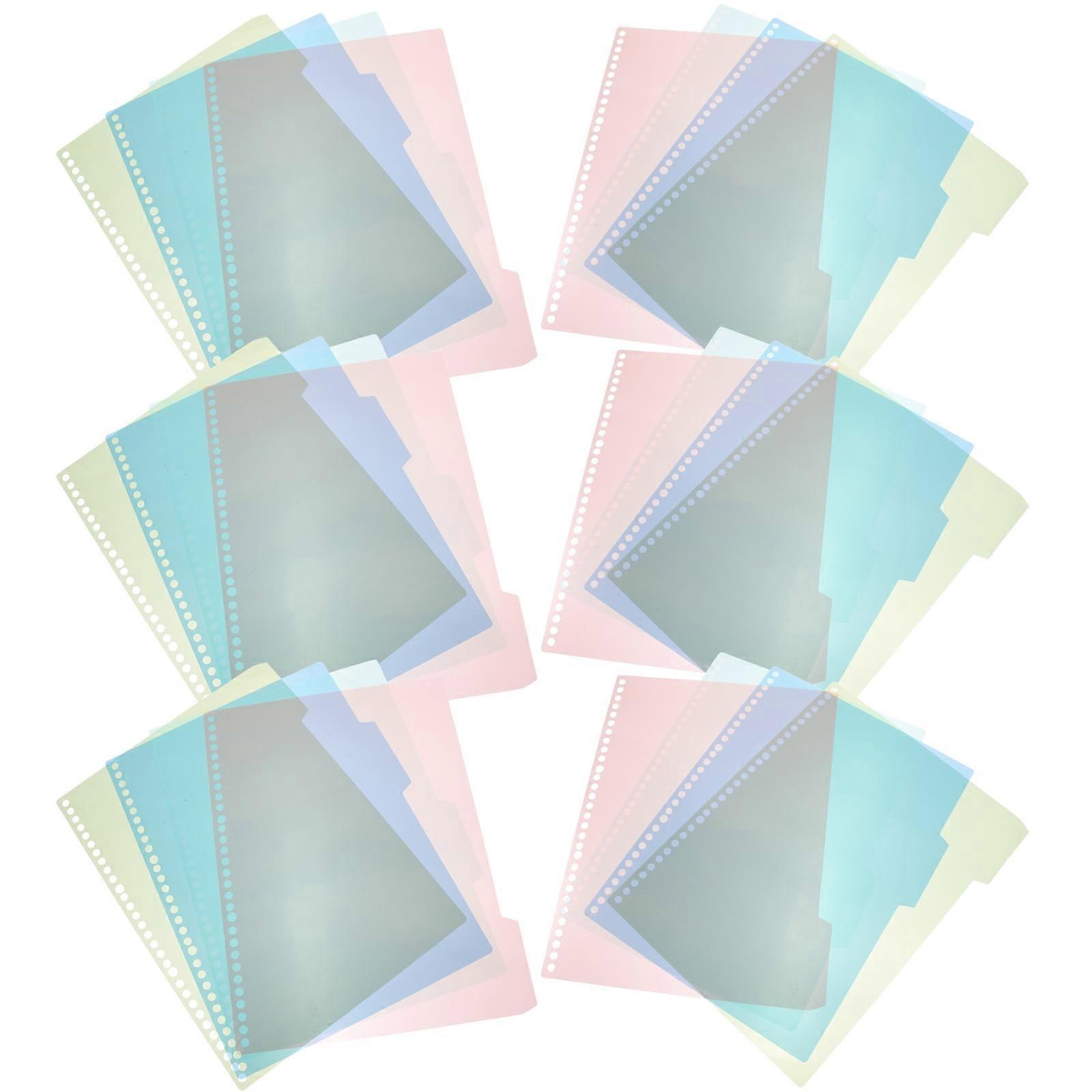 Mizh 6 Sets Professional Binder Dividers Convenient Notebook Dividers Subject Tab Dividers
