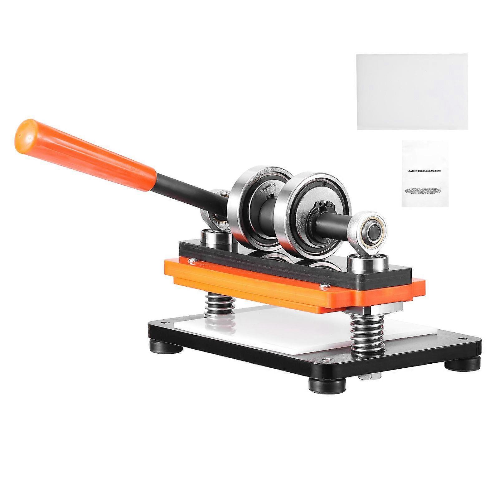 Leather Cutting Machine, 7.1 x 3.9 in Embossing Plate Manual Die Cutter, 0.47 in Pressure Stroke