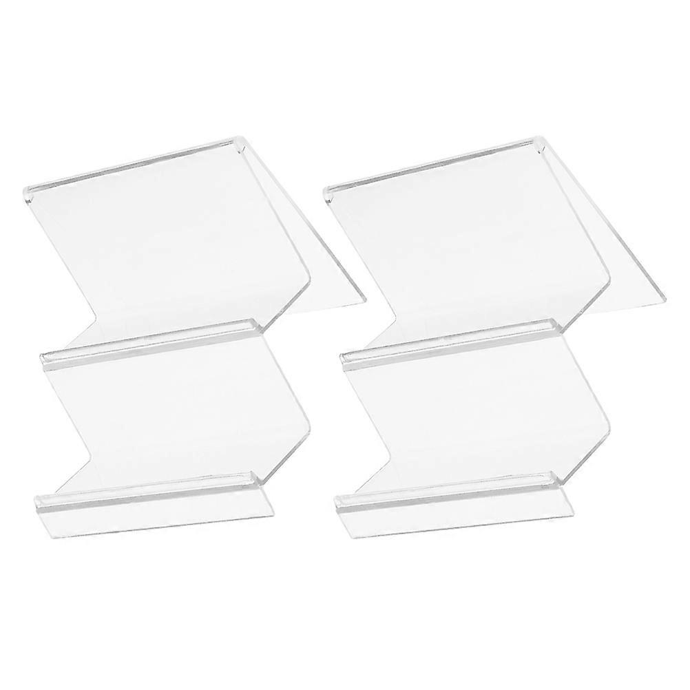 Transparent Purse Display Rack for Desktop with 2Pcs Acrylic Storage Stand