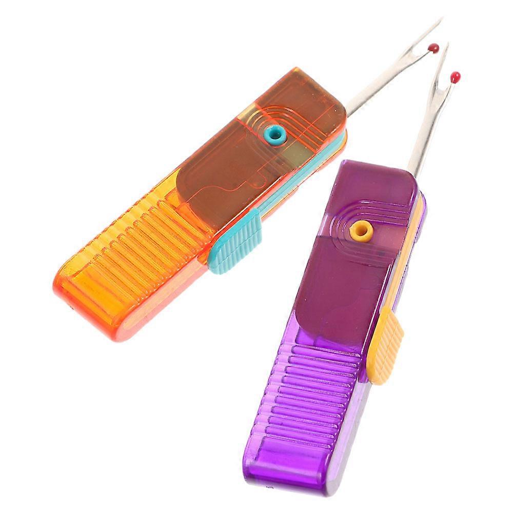 Assorted Color Seam Rippers for Sewing Thread Removal 2Pcs Portable Tool