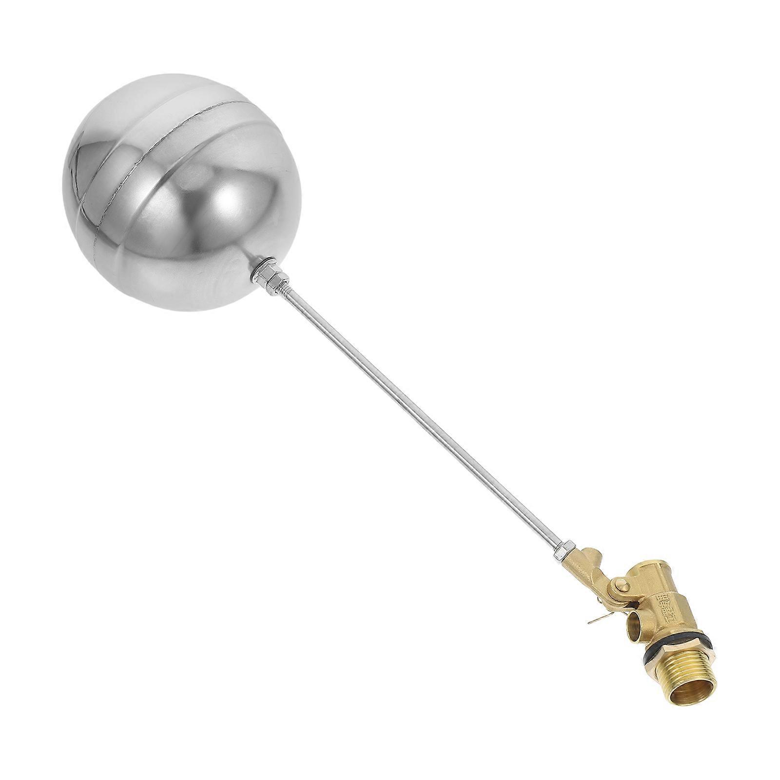 Water Level Float Valve Set For Water Tanks Water Towers Ponds And Toilets Made Of Silver For Automatic Water Level Control 1Set