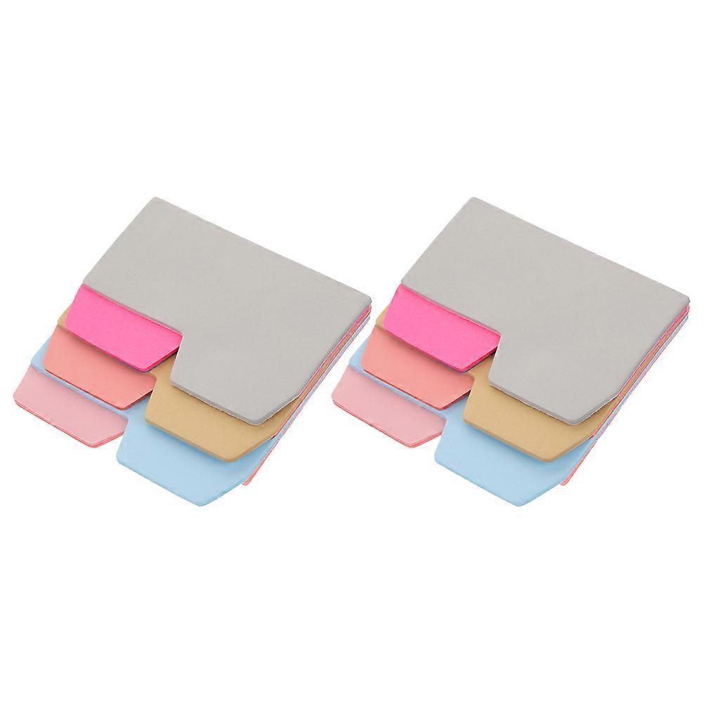 Page Tabs Divider Sticky Tabs Index Paper Notes For Studying Planners Six Vibrant Colors Writable Surface 2Pcs