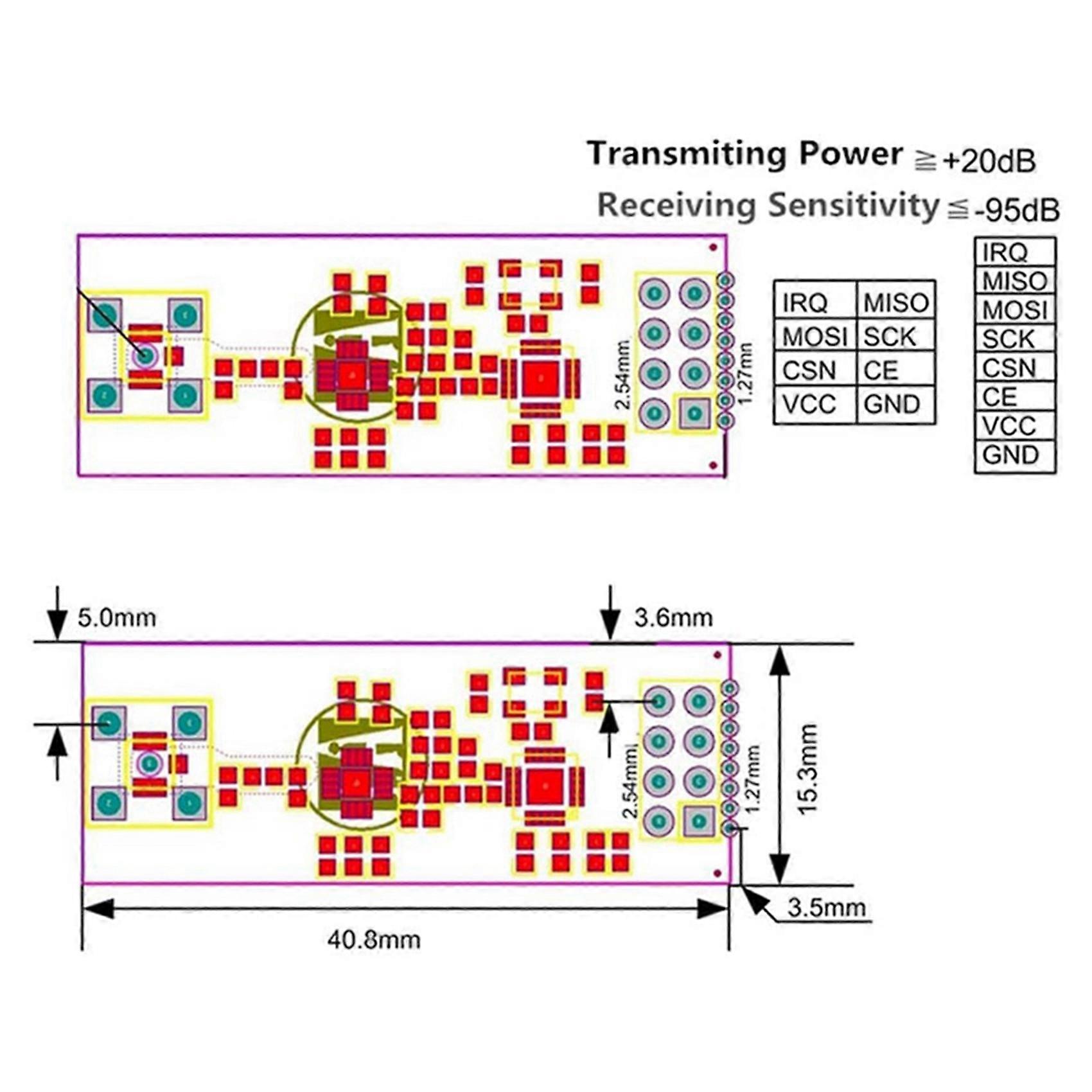 Produktbild von NRF24L01+ 2,4GHz Wireless-Transceiver – 4 Stück, 125 Kanäle, SPI, 1,9–3,6 V, Für Arduino & IoT-Projekte