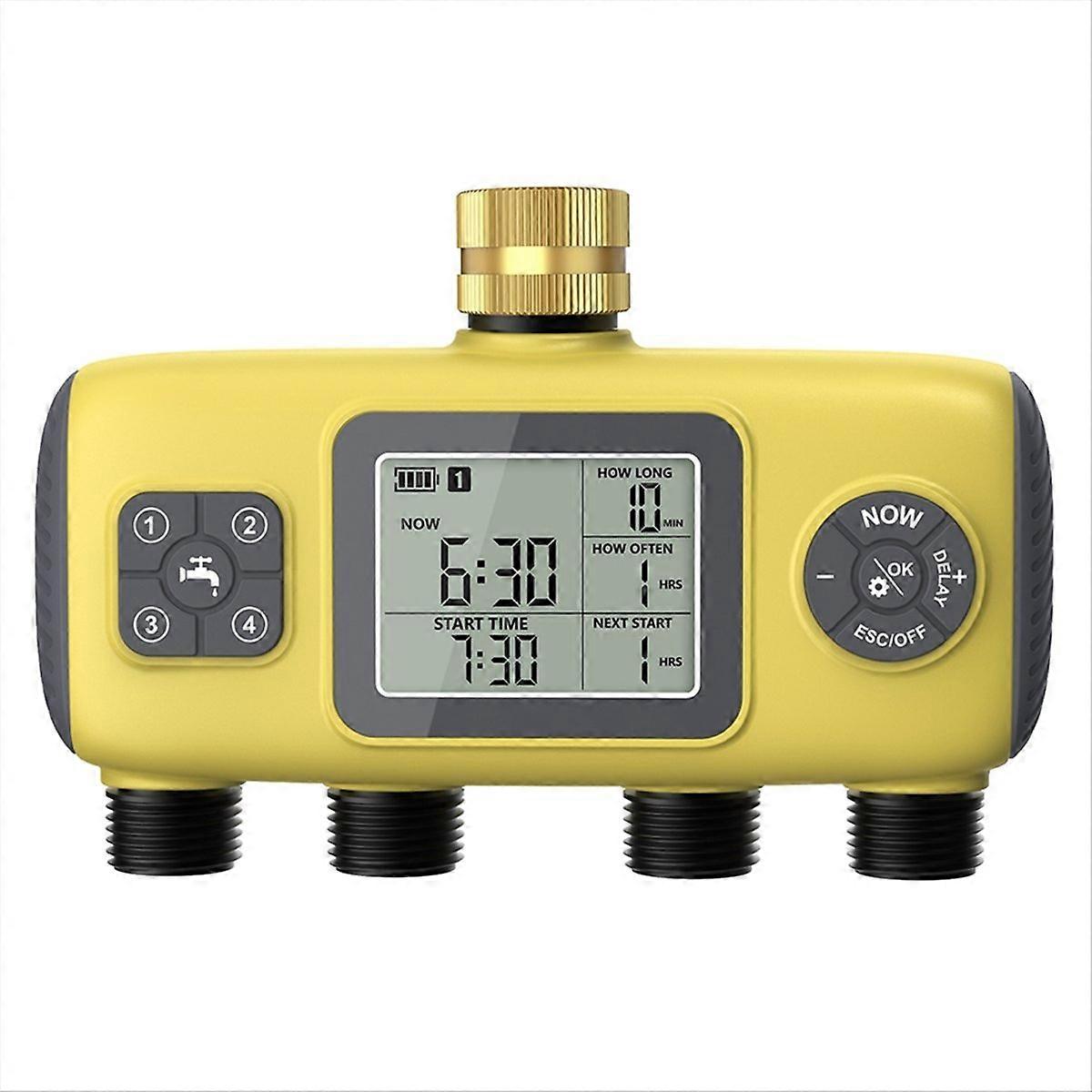 Timer per irrigazione da giardino a 4 zone, programmabile, controller per irrigazione a goccia