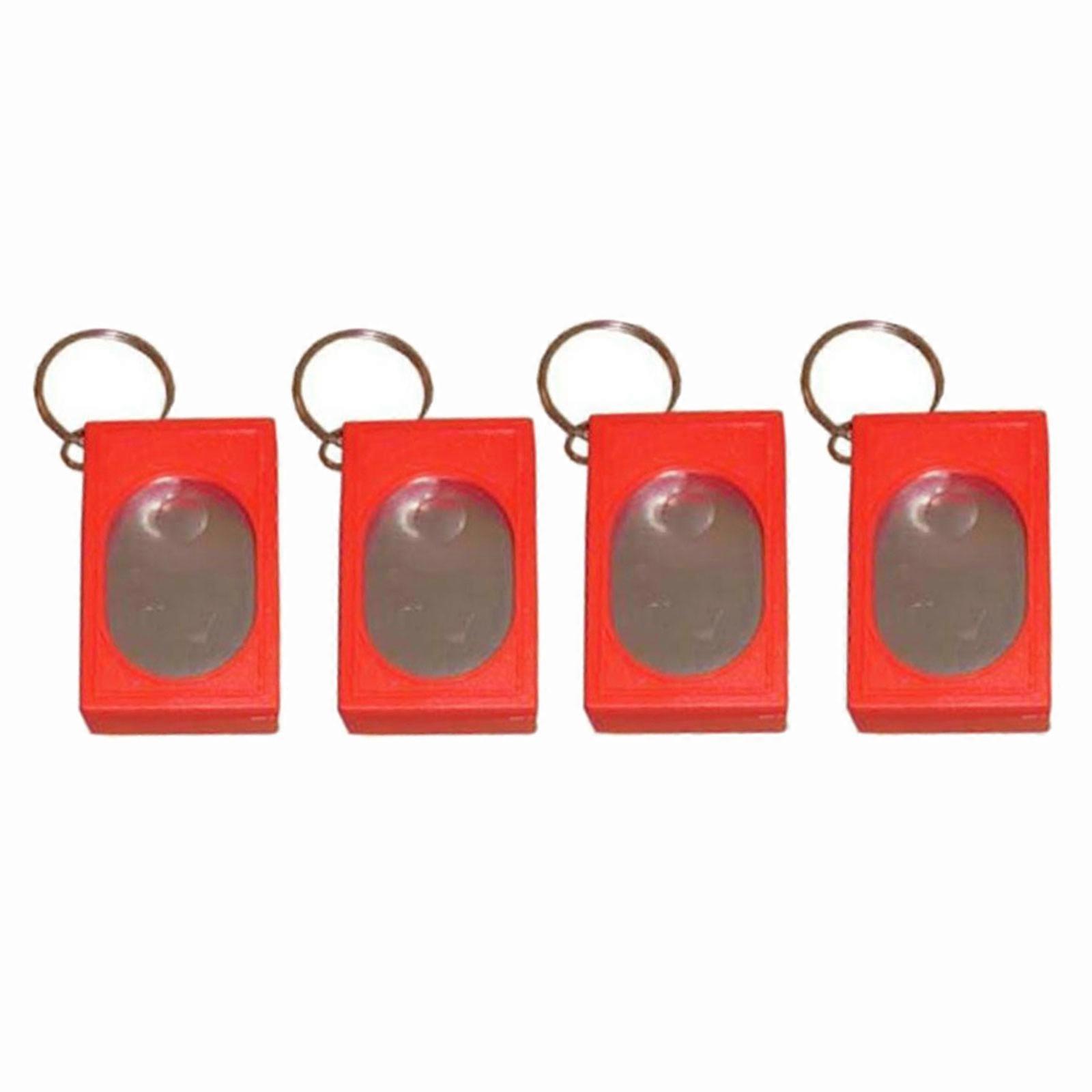 4Pcs Efficient Pet Training Clickers for Quick and Simple Instruction Teaching Pocket Size Obedience Trainer for Dog  Red