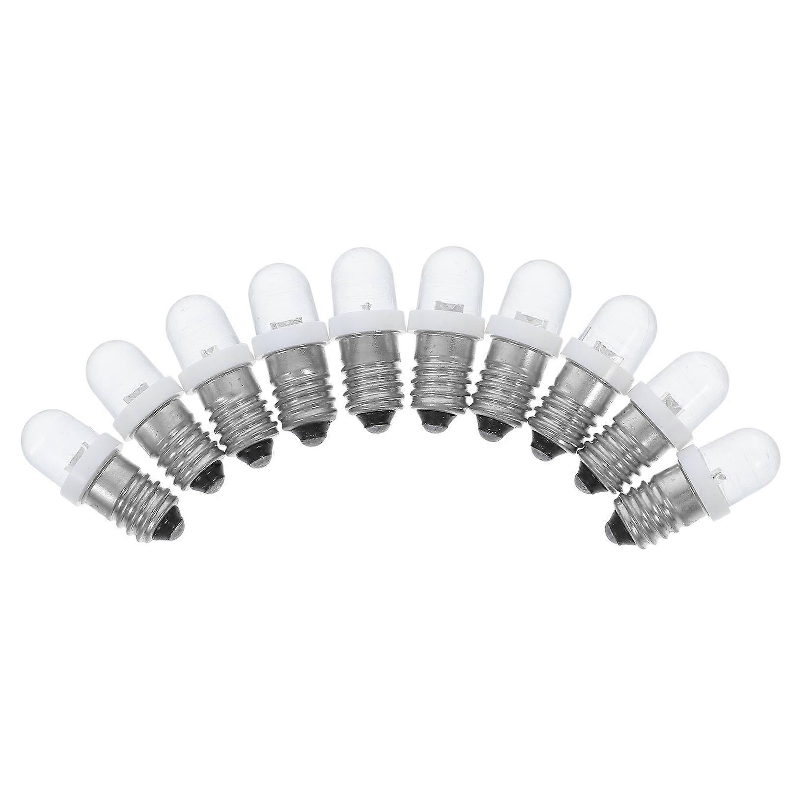 LED Micro Replacement Bulb Screw Base for Experiment 10Pcs Set