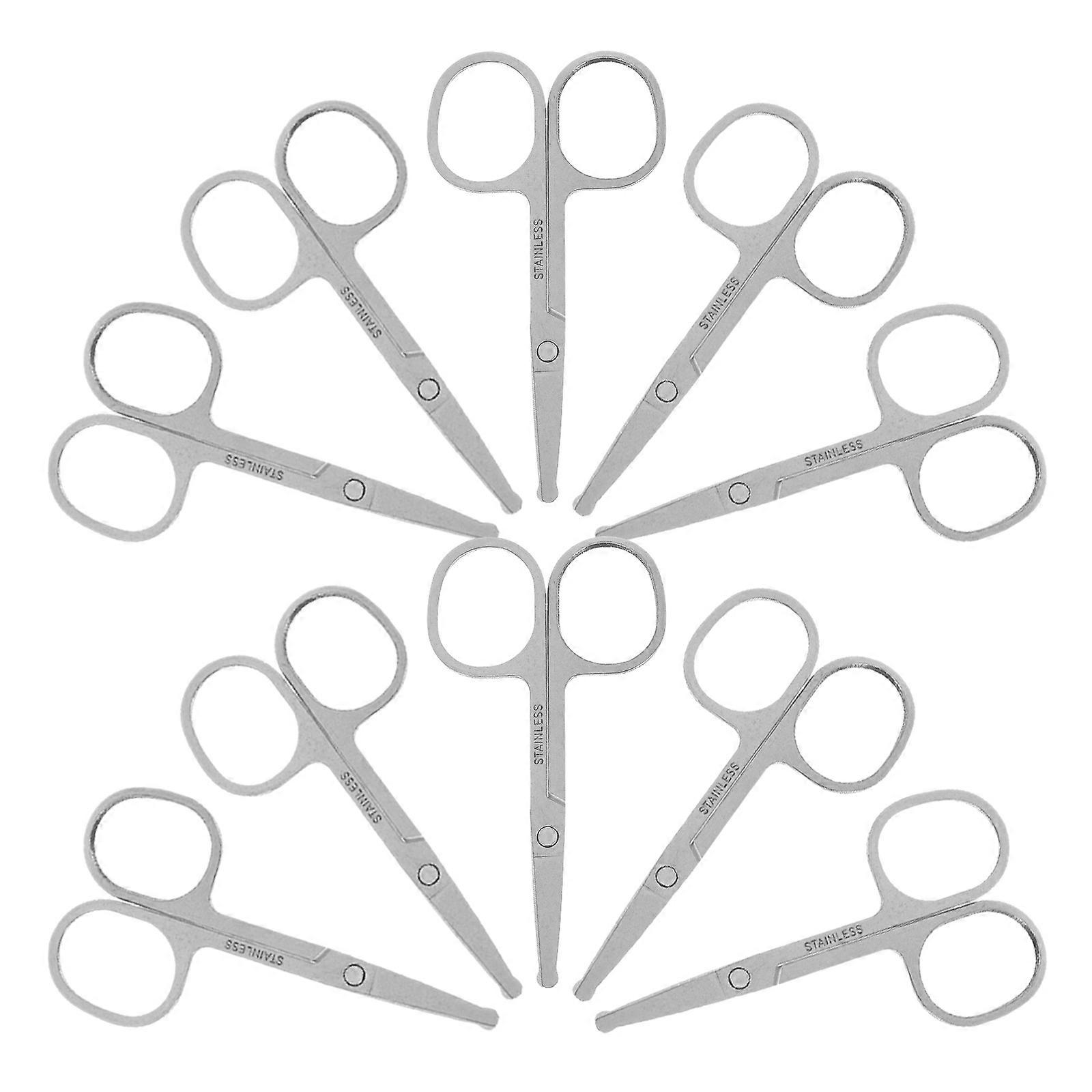 Small Stainless Steel Scissors Laboratory Precision Scissors 12Pcs for Grooming