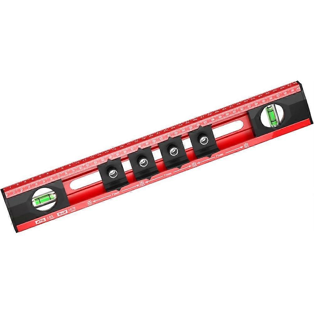 Electrician Levels Used to Locate the Photo Frame, Measure the Levels, Draw Lines Accurately and Measure the Length