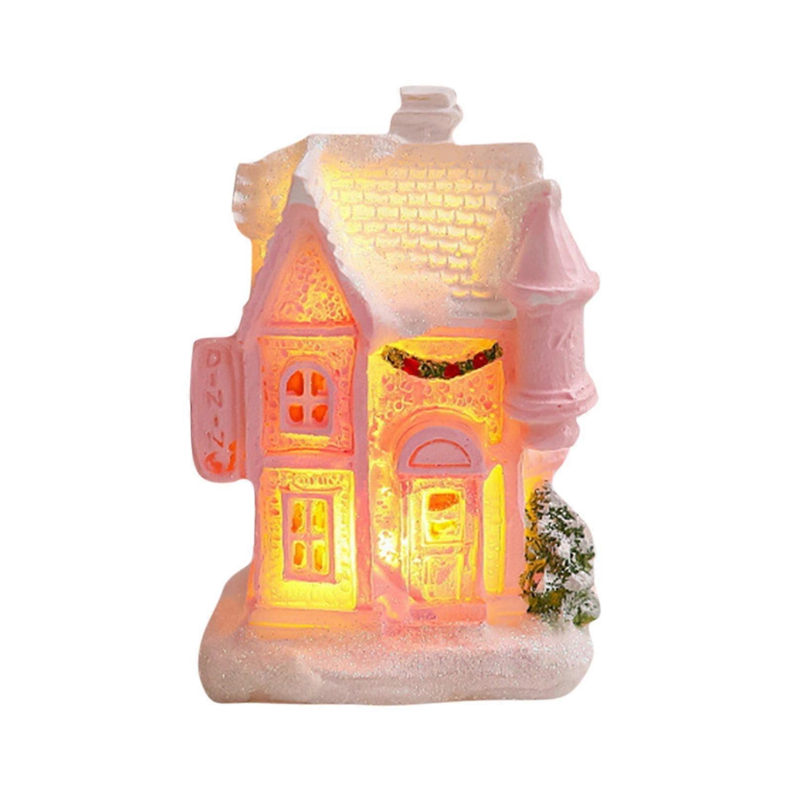 resin christmas house