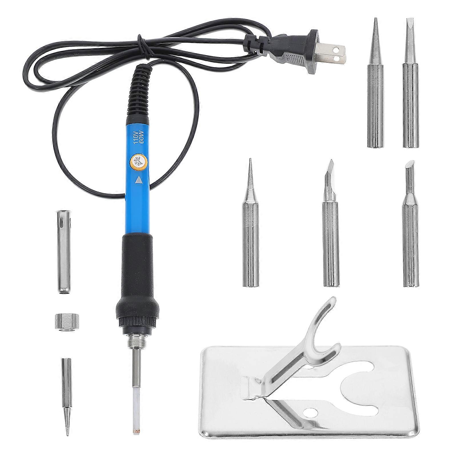 Thermostat Controlled Soldering Iron Kit with Tips for DIY Work 1Set