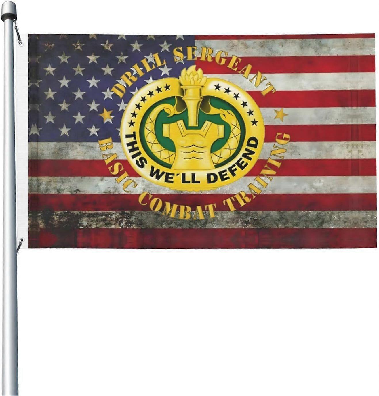Drill sgt badge - basic combat training Flag  rq 0549