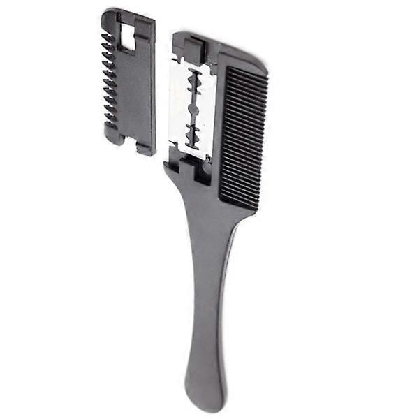 Smart Styling Comb with Razor Blade Black