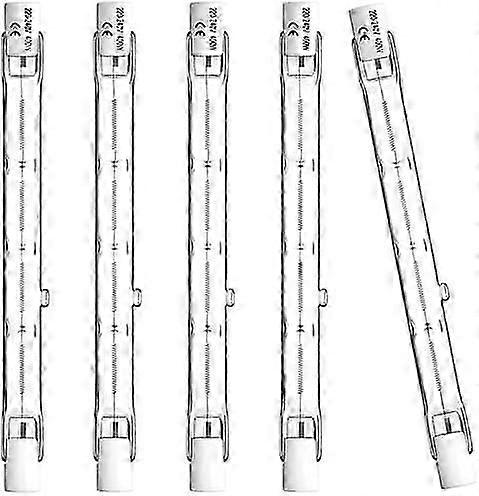 5-Pack R7s Halogen Linear Bulb 118mm 400W 230V