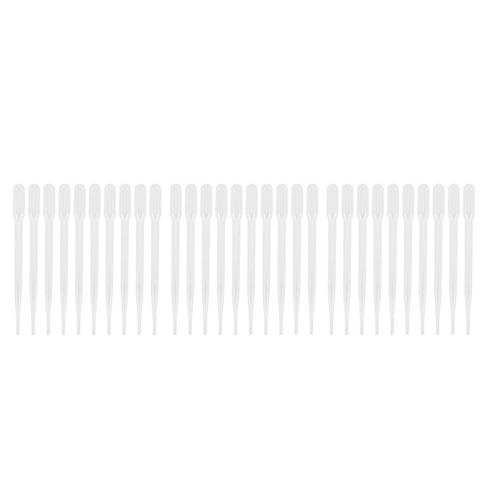 30Pcs 3ML Disposable Plastic Eye Dropper Set Transfer Graduated Pipettes