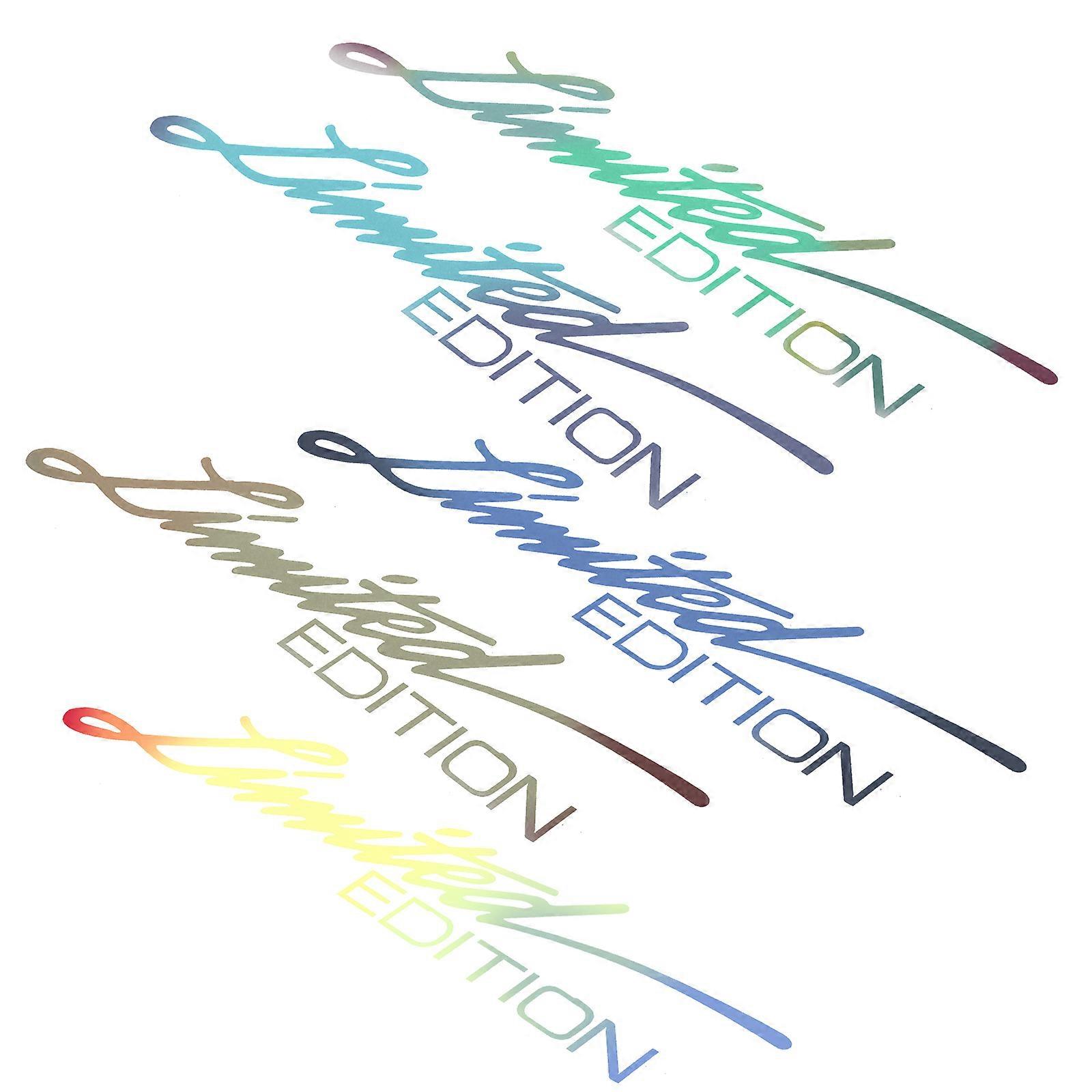 Creative Car Decal Word Combination Hide Scratches PET Material 16X3.8cm 5Pcs