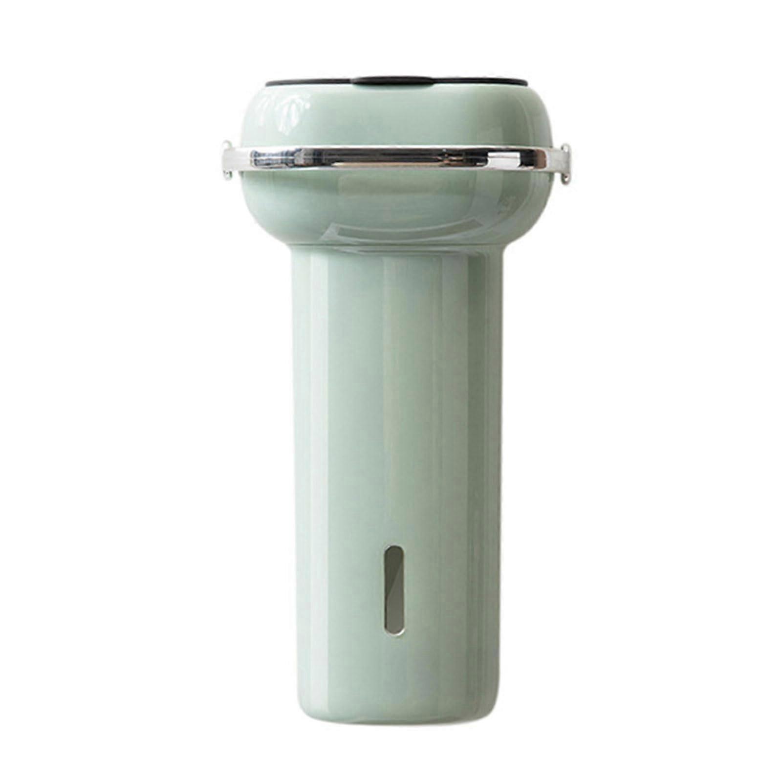 Automatic Wall Mounted Cup Dispenser with Lid and Dustproof Coffee Cup Holder Green