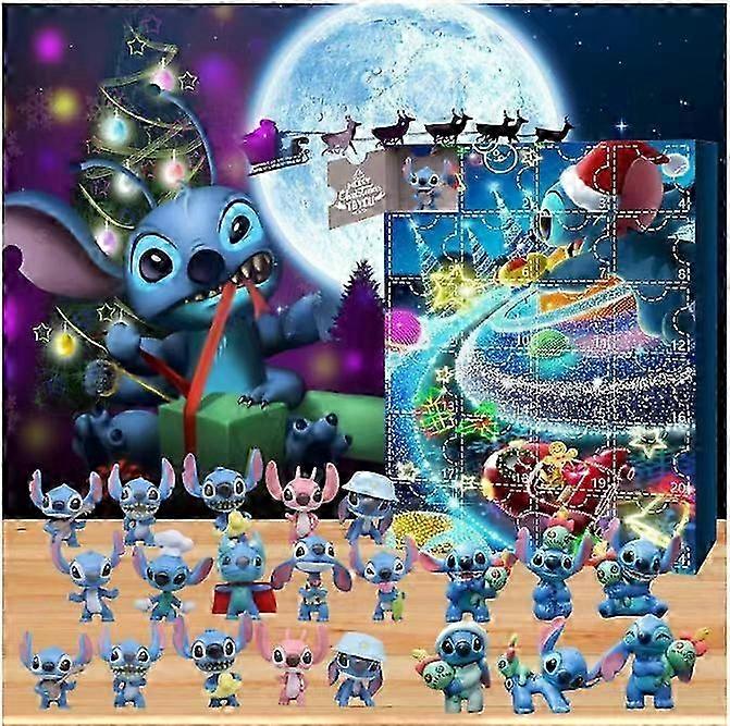 Christmas Advent Calendar 2024 Stitch Christmas Advent Calendar Blind Box 24 Christmas Countdown Gift Ornaments 25-26