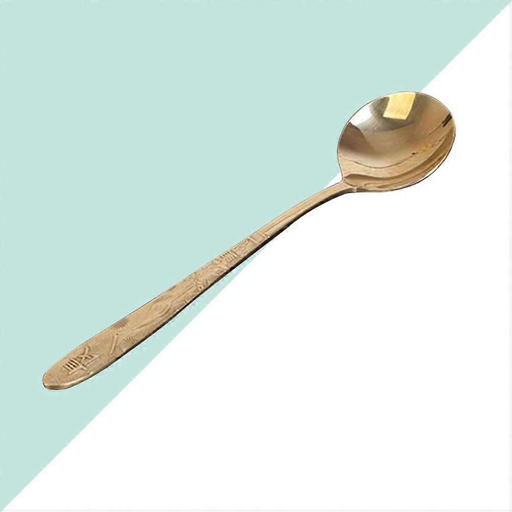 Copper Tableware Brass Spoon for Meal Thickened Ladle