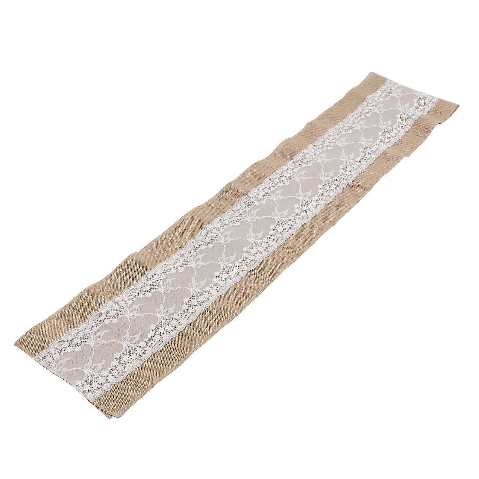 Table Runner Rustic Style Table Mat for Wedding Decoration 2Pcs Tablecloth
