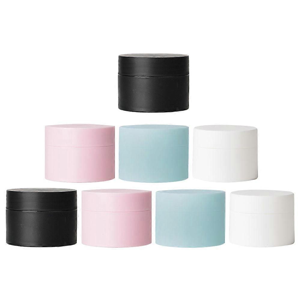 Compact Cosmetic Refill Box for Storage 8Pcs Small Plastic Jars