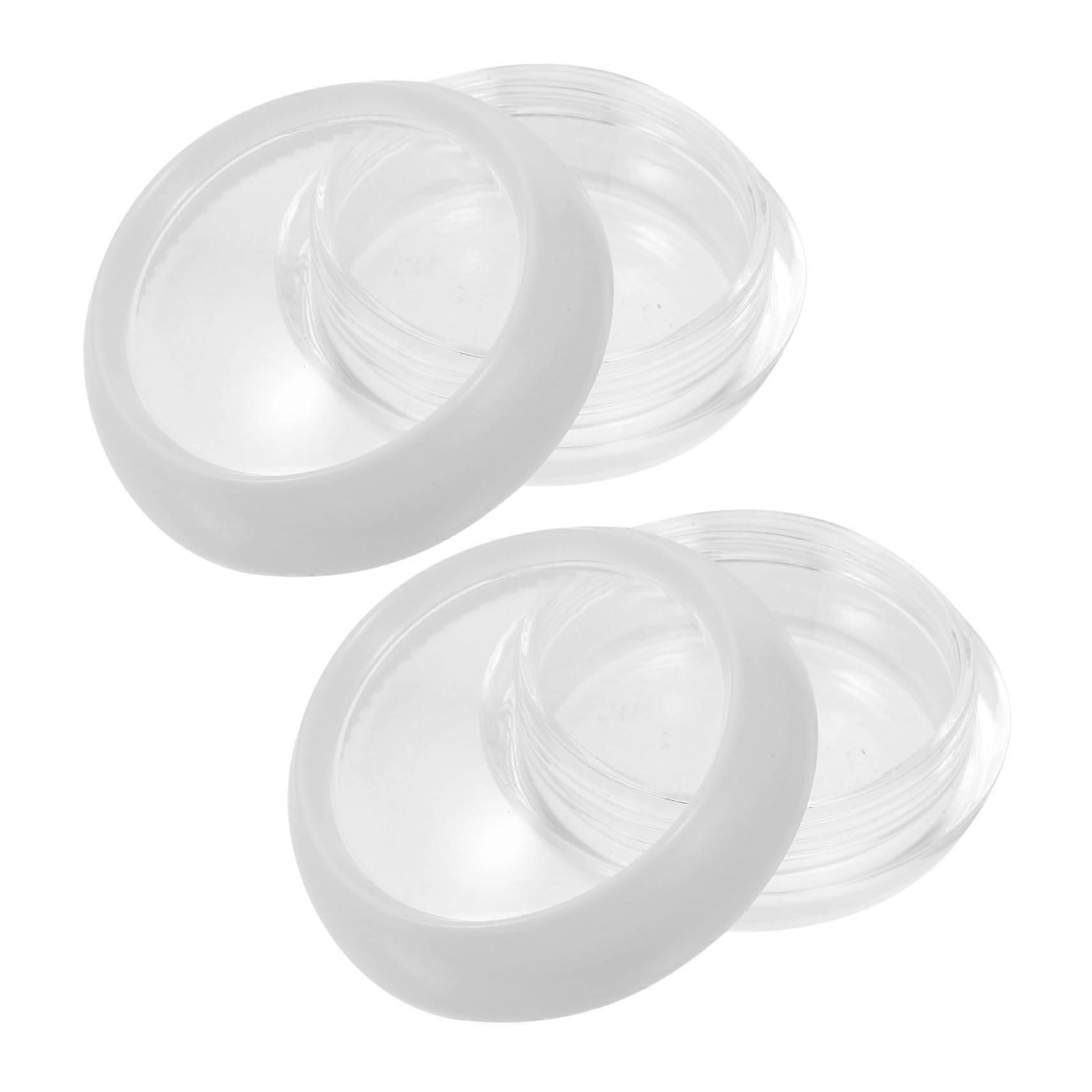 2pcs Refillable Makeup Powder Container with Sifter, Compact Travel Case for Loose or Pressed Powder