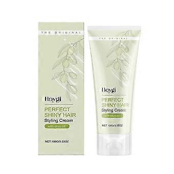 Crème hydratante pour les boucles à l’huile d’olive et au gingembre, contrôle des frisottis, nutrition en profondeur et verrouillage de l’humidité