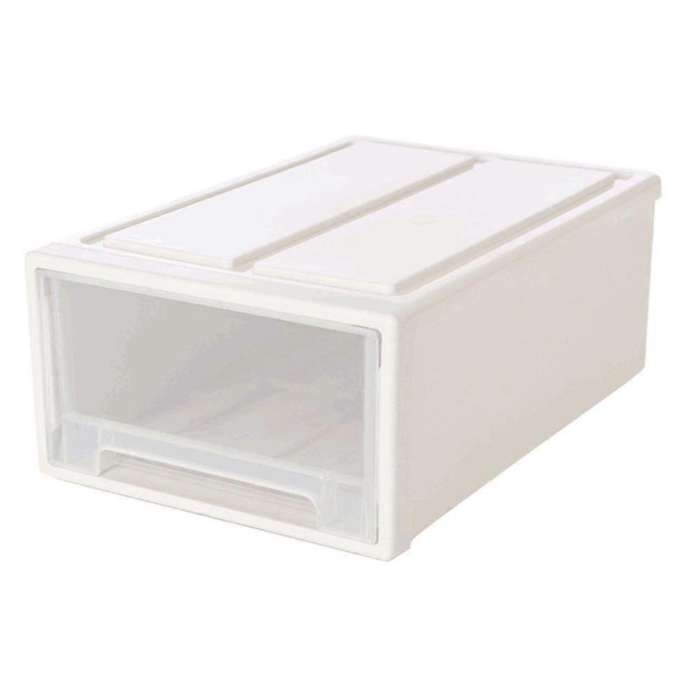 1Pc Stackable Transparent Storage Box Drawer-type Clothes Shoes Organizer