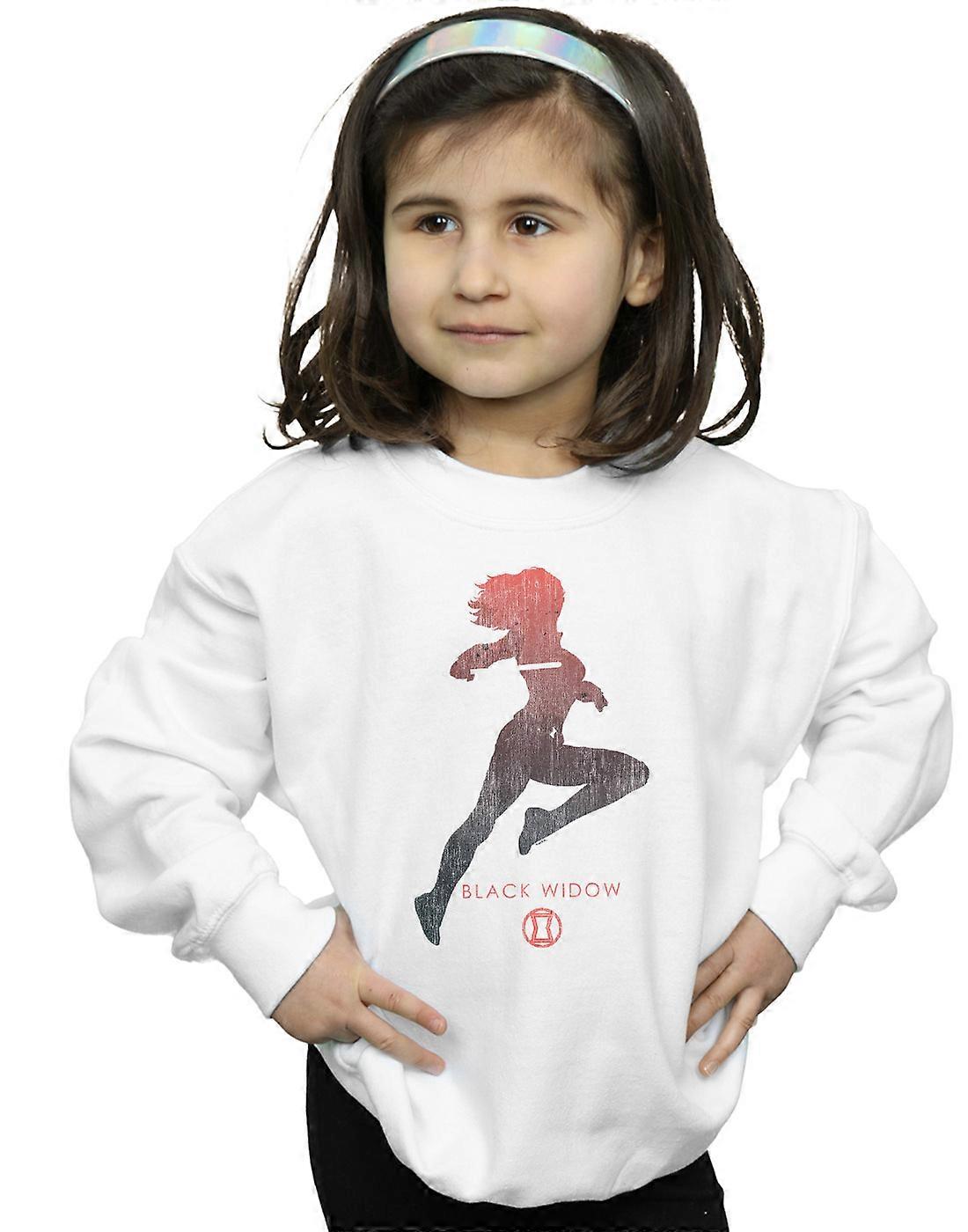 Marvel Girls Black Widow Silhouette Sweatshirt