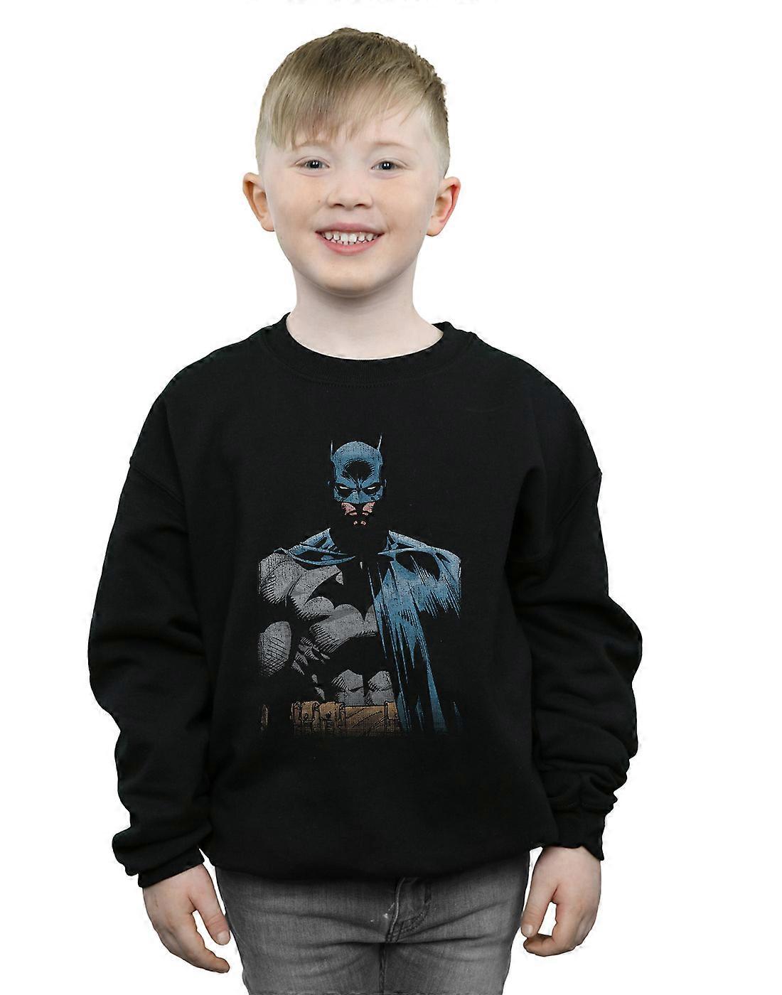 DC Comics Batman de chicos cerca para arriba sudadera