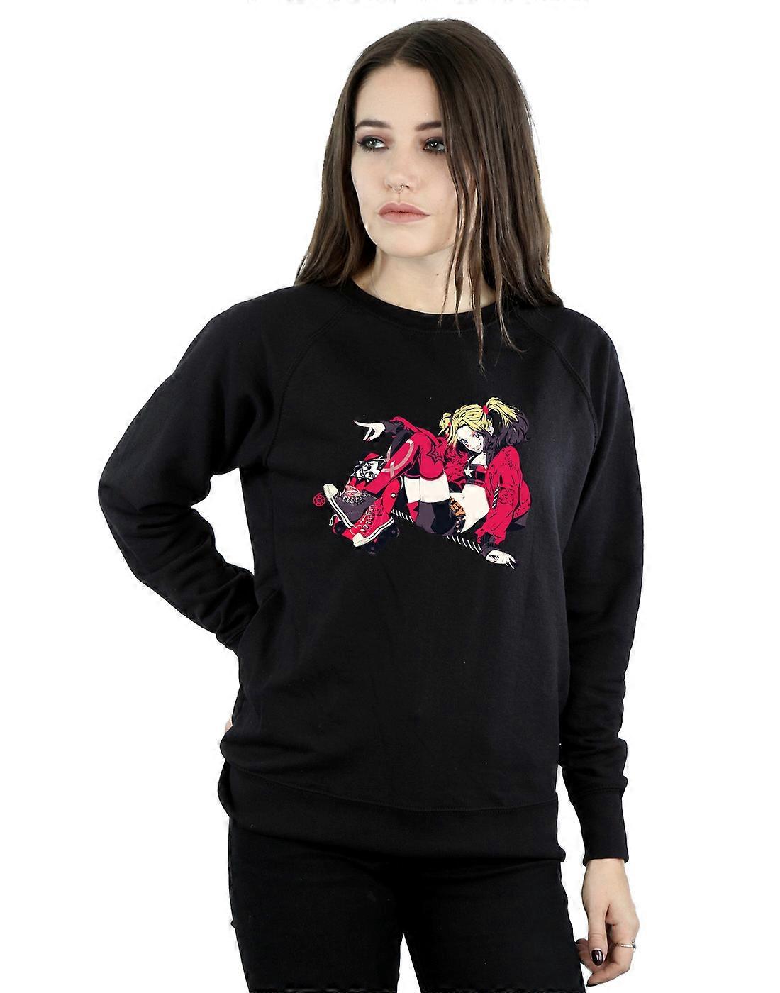 DC Comics Women's Harley Quinn Rollerskates Sweatshirt
