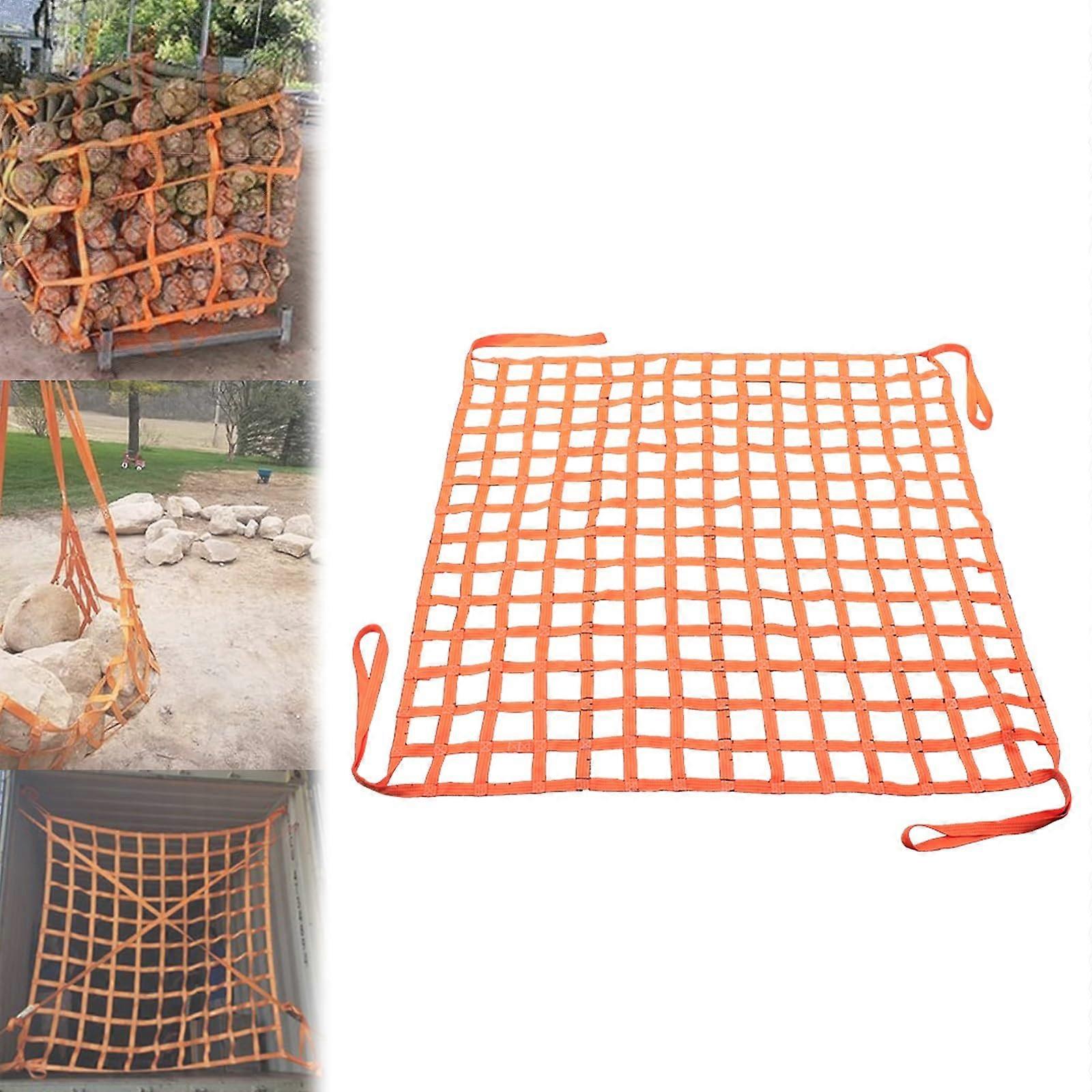 Cargo Lifting Net 2.5m 3000kg Capacity Toughness Polyester Hoisting Sling for Construction