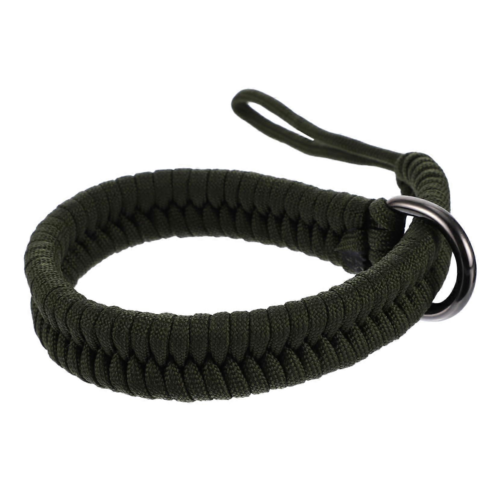 DSLR and Mirrorless Camera Wrist Strap, Adjustable Paracord, Quick Release, Military Green