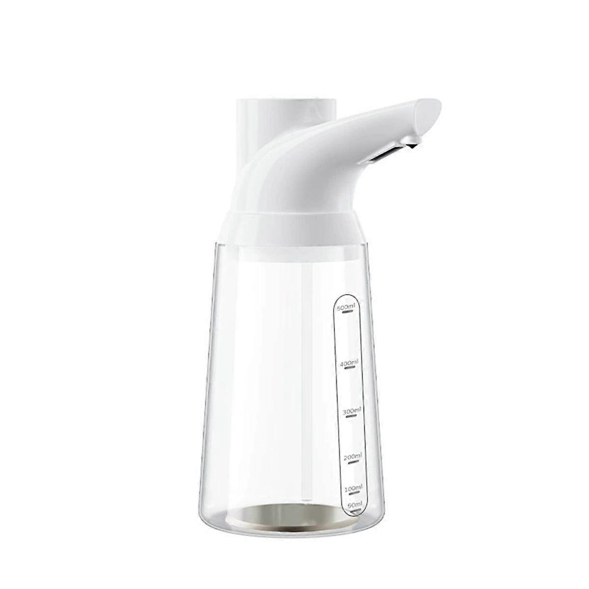 Touchless Automatic Soap Dispenser USB Rechargeable Adjustable 4-Level Sensor Pump for Kitchen Bathroom White