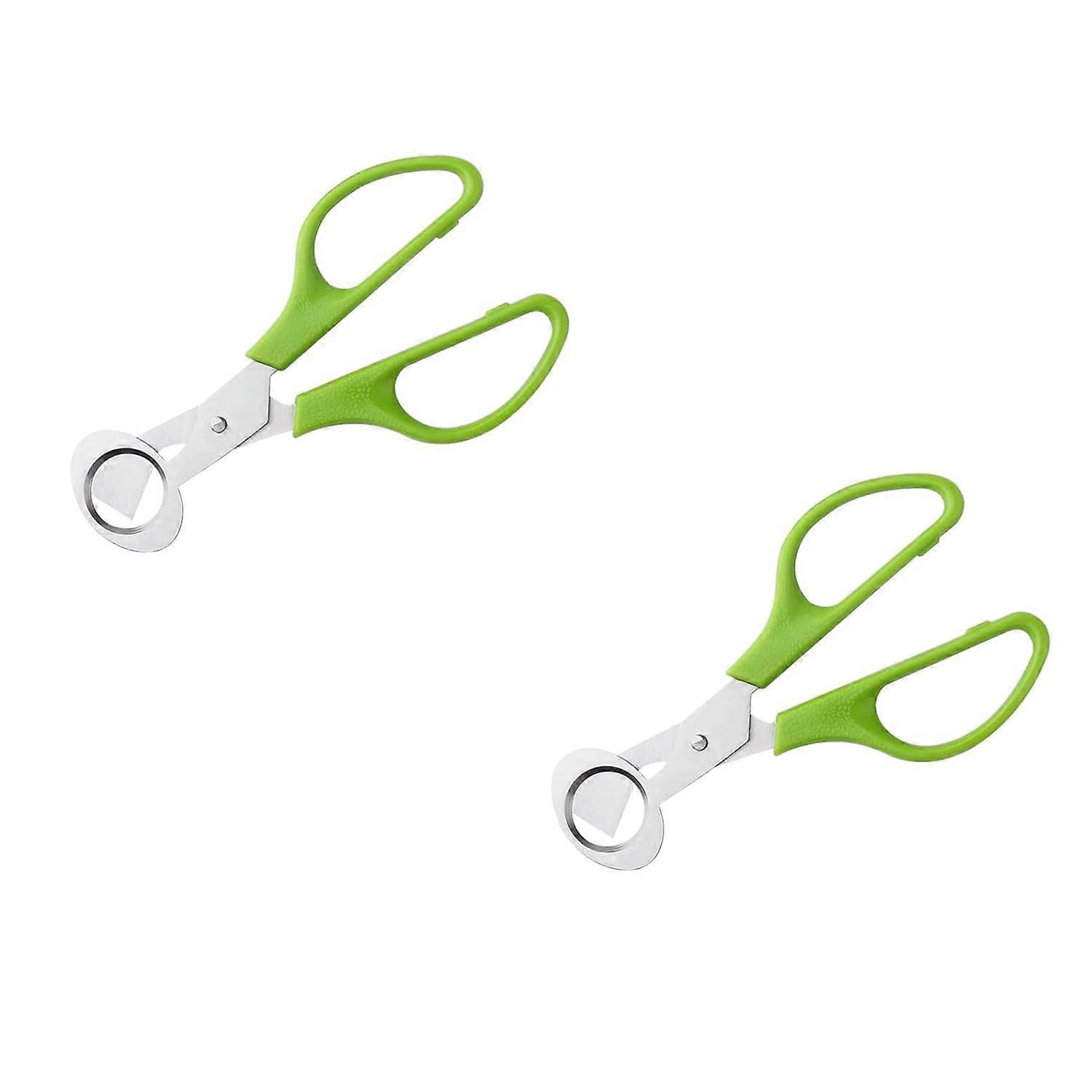 2 Pcs Stainless Steel Quail Egg Scissors with Ergonomic Grip, Precise Egg Cutter for Kitchen