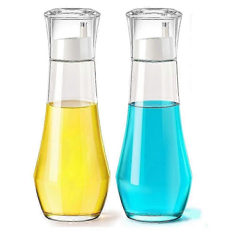 Glass Mouthwash Dispenser Set, 8.8oz, 2-Pack