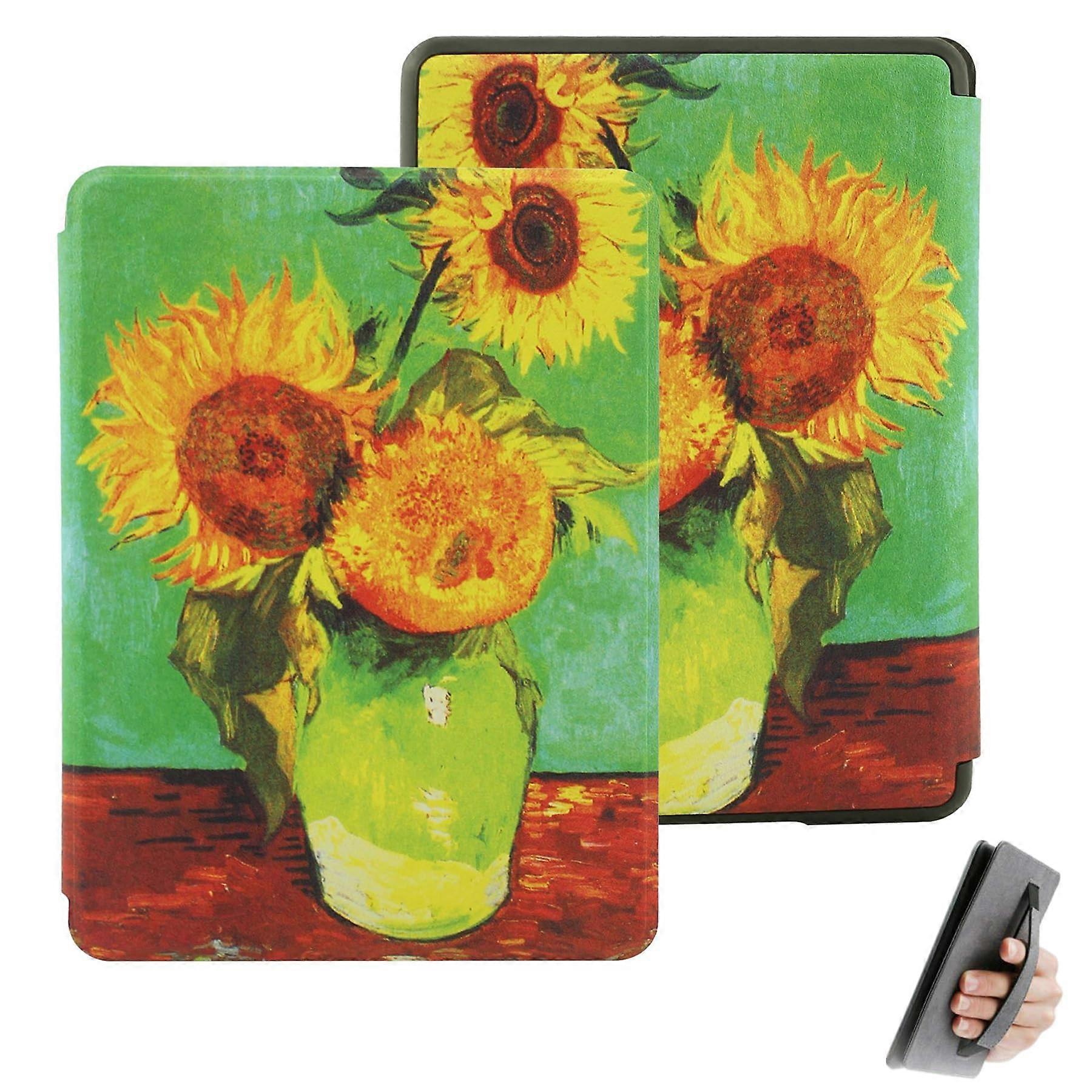 Case for Kindle 11th Generation with Hand Strap, 6 Inch Auto Sleep Wake Protective Cover