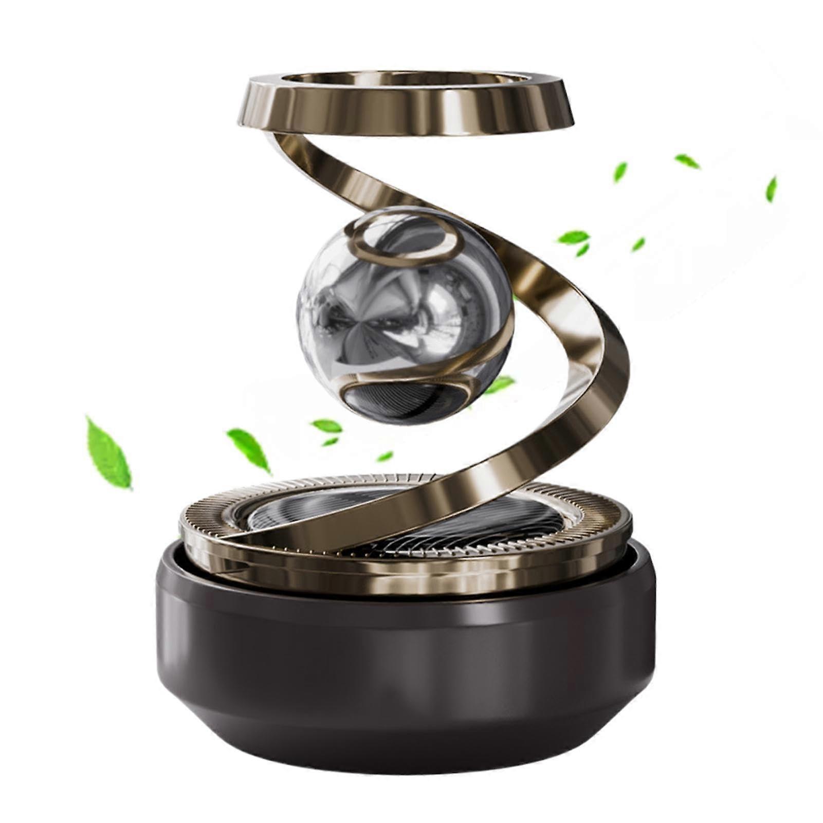 Solar Car Diffuser Air Freshener with SolarPowered Rotation for Dashboard Aromatherapy 1 Pack