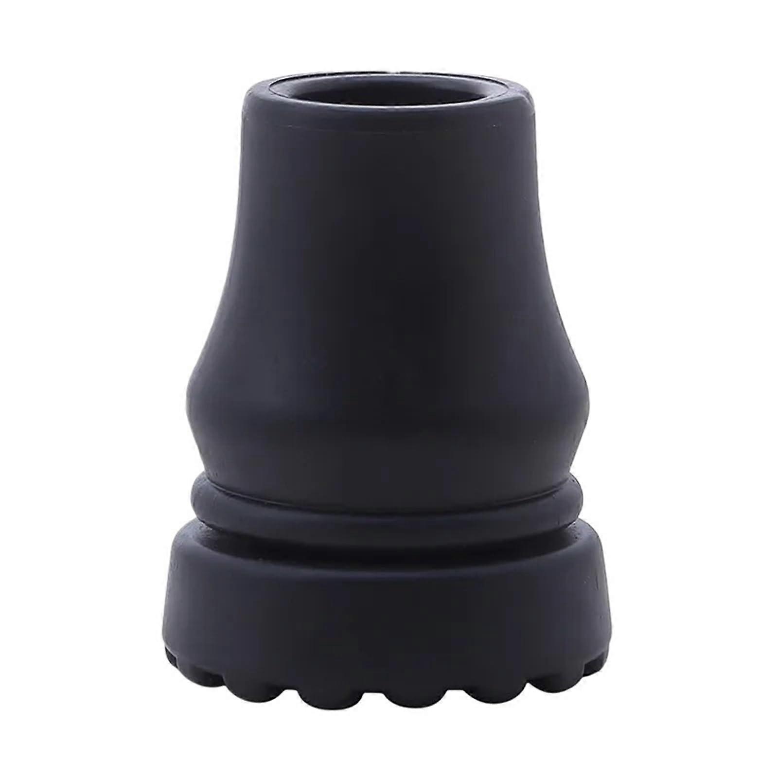 Walking Cane Tips 16mm Rubber AntiSlip Trekking Pole Caps 12pcs Enhanced Stability Grip