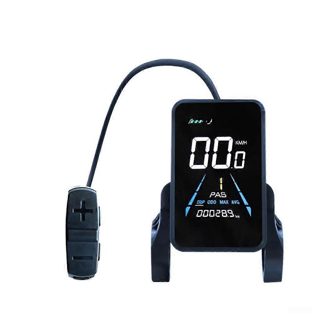 Electric Bike LCD Display Waterproof Dual Sensor Handlebar Mounted EBike Control Panel Screen