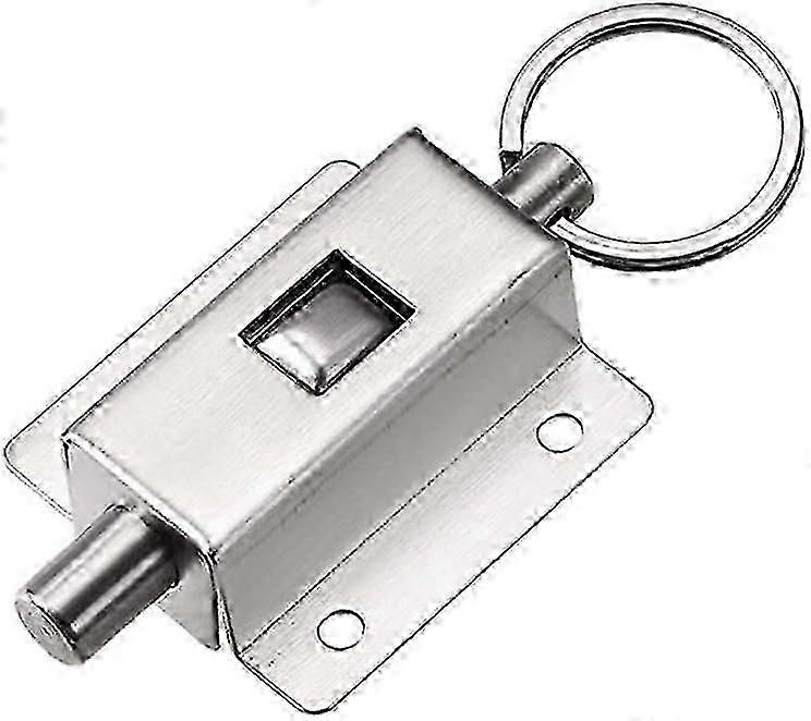 unique Door Barrel Bolt, Stainless Steel Ring-Pull Spring Loaded Auto Sliding Latch