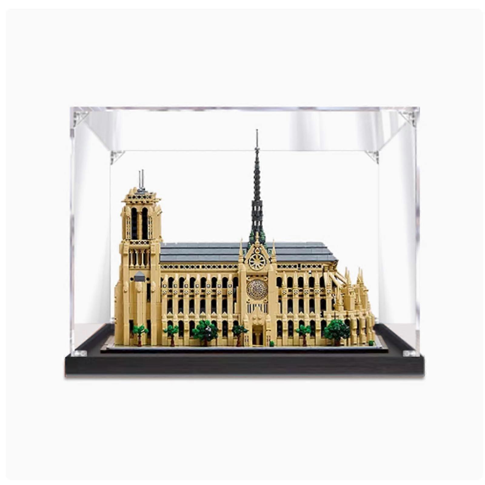 Display Case for  21061 Notre Dame Cathedral, Clear Dustproof Acrylic Box, ImpactResistant