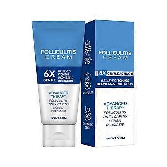 Follikulitis-Creme: Wirksam bei Follikulitis an Kopfhaut, Gesicht und Körper, 100 g, lindert Juckreiz, Rötungen und Irritationen.