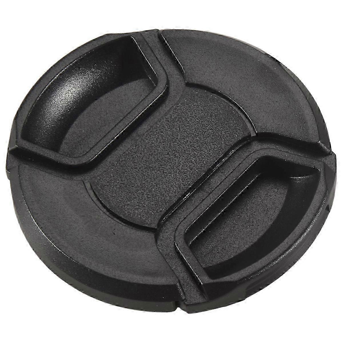 Camera lens cap for mirrorless 62mm black front pinch cover