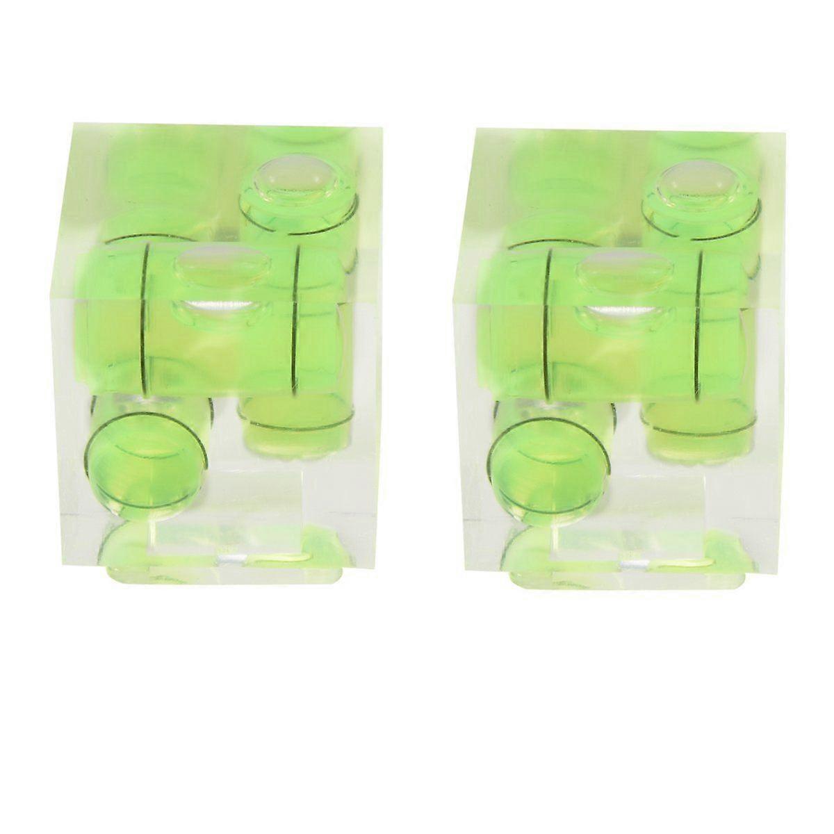 Triple 3 Hot Shoe Bubble Spirit Level Compatible for DSLR Camera (2 Pack)