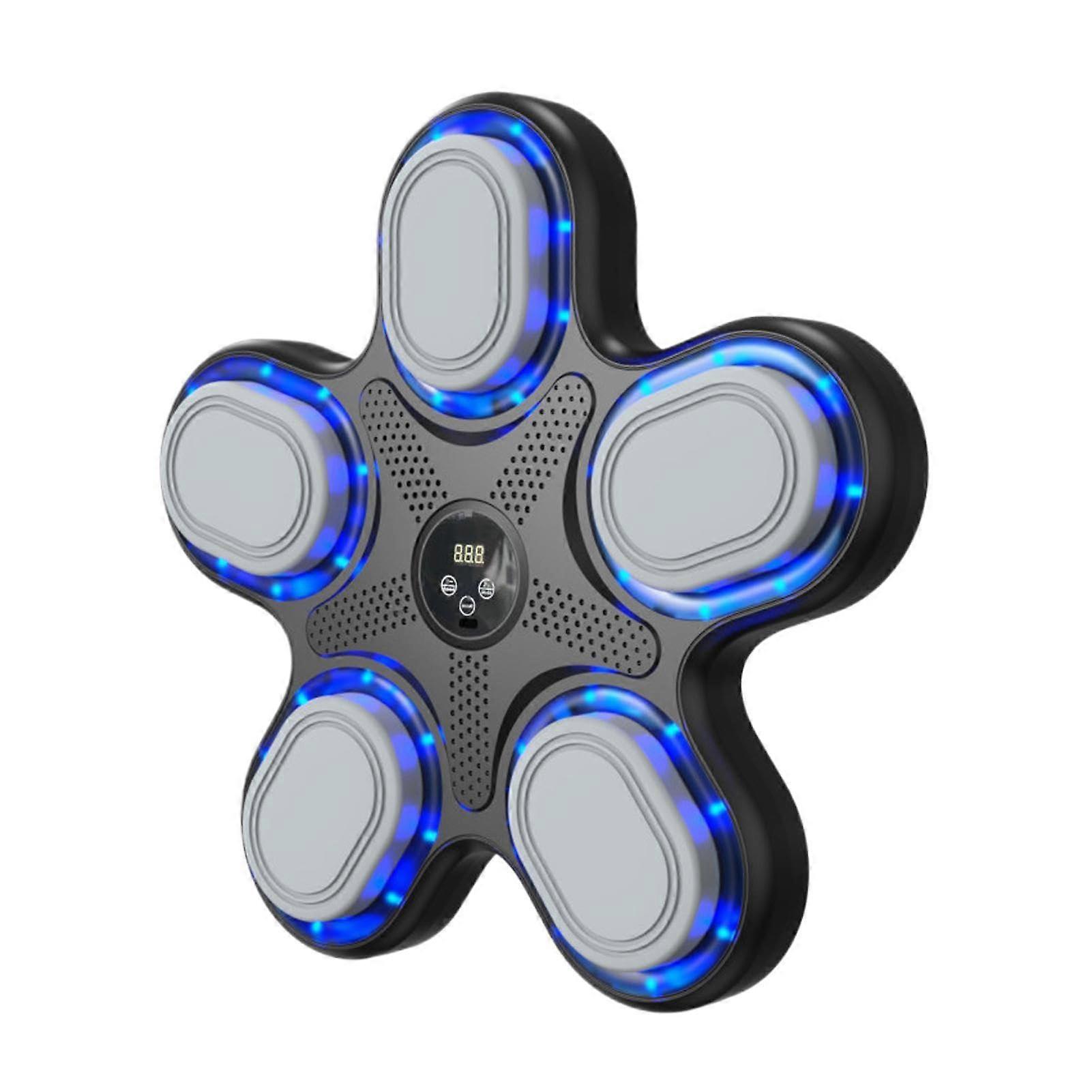 Wall Mounted Boxing Machine with Interactive Light Targets, Wireless Home Training System, MultiColor