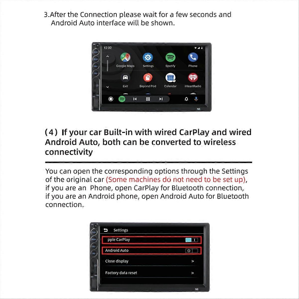Wireless Carplay Adapter - Convert Wired to Wireless Carplay Dongle