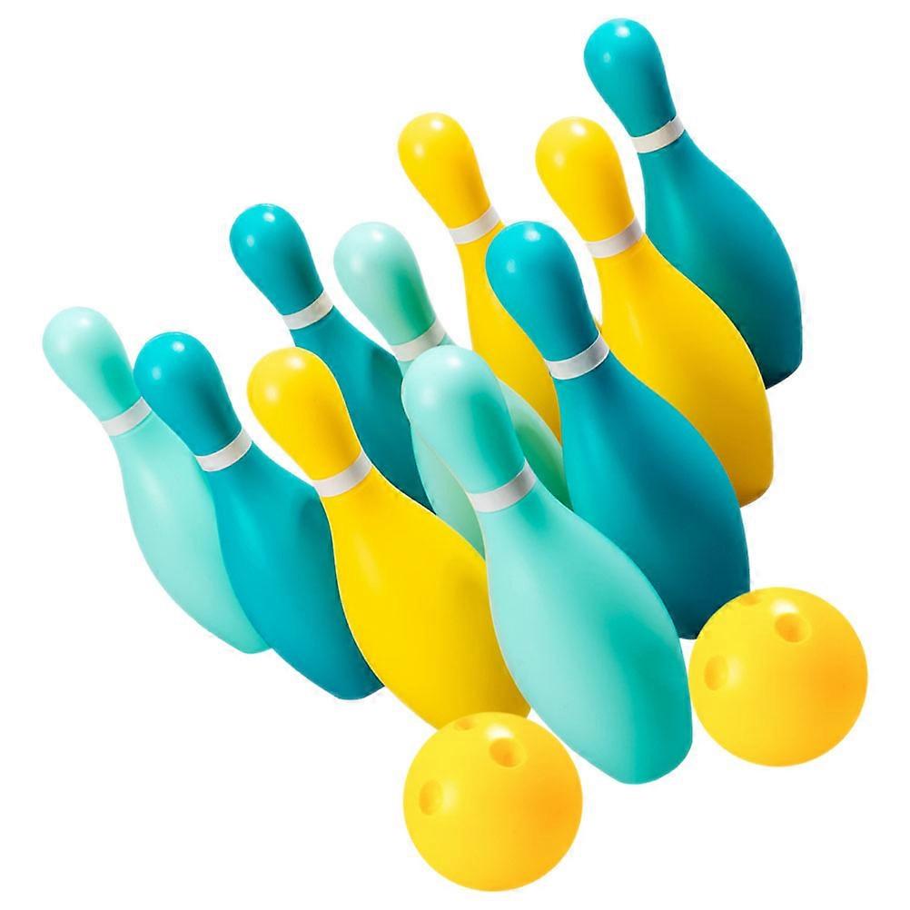 Plastic Bowling Toy Bowling Pins for Interactive Kids Play 2Sets