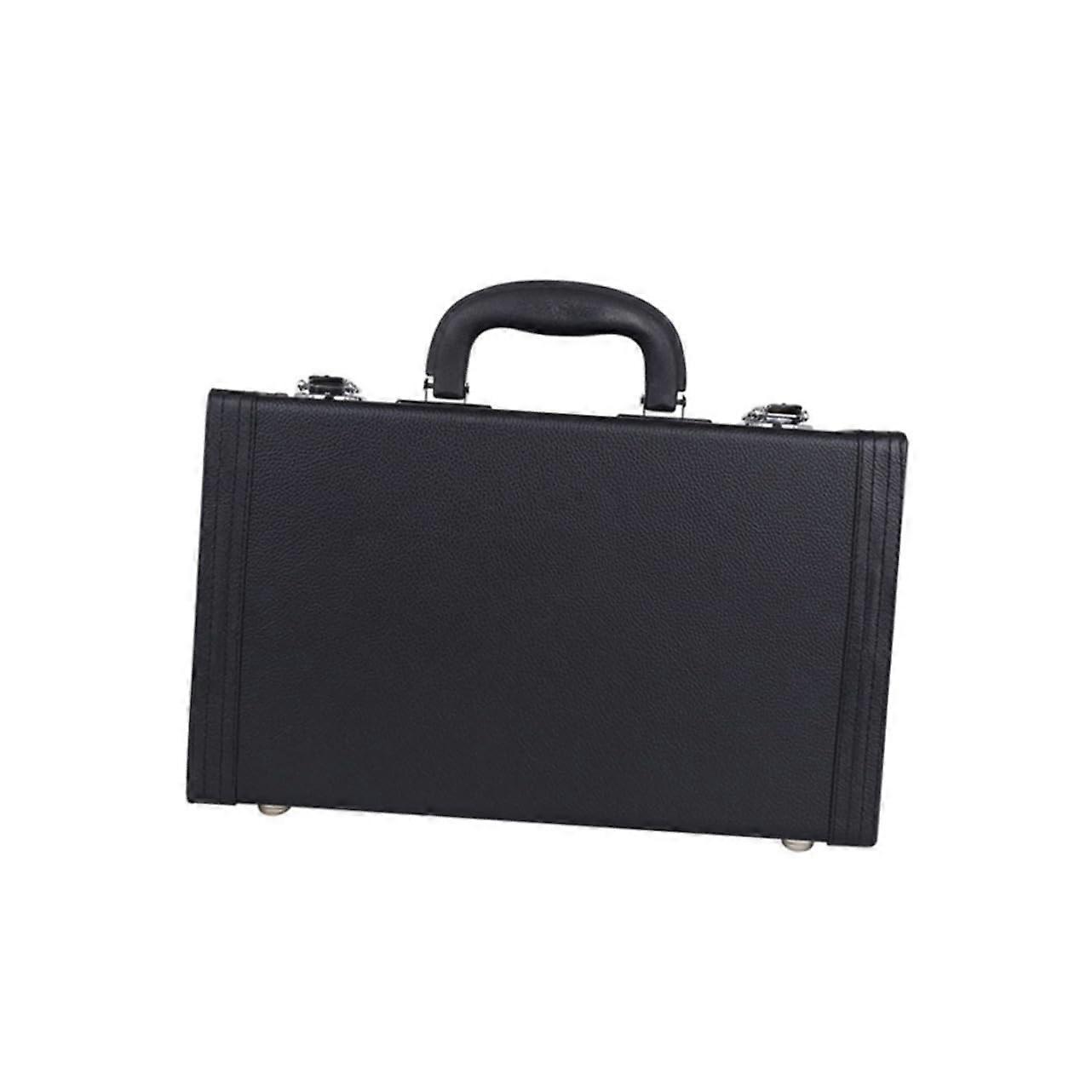 Hard Leather Clarinet Case with Padded Interior, ImpactResistant Shell and Accessory Storage