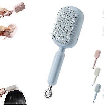 Hair Detangling Brush with SelfCleaning Retractable Bristles, AntiStatic Scalp Massage Comb for All Hair Types